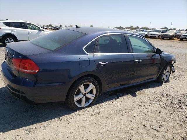 1VWBP7A39CC096166 - 2012 VOLKSWAGEN PASSAT SE BLUE photo 3