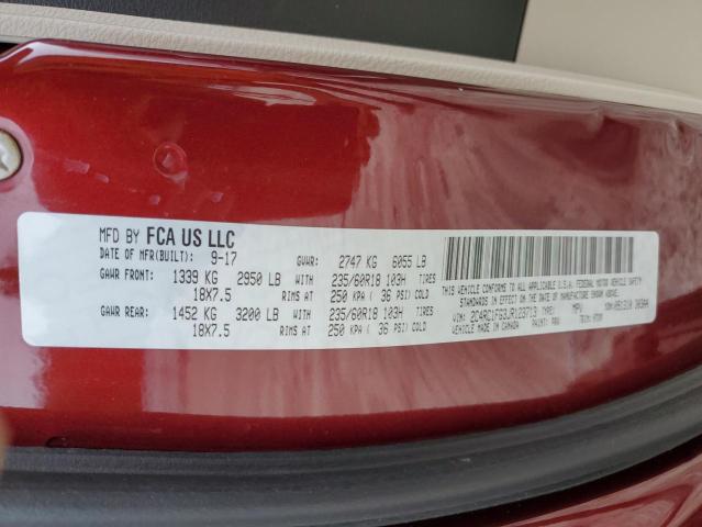 2C4RC1FG3JR123713 - 2018 CHRYSLER PACIFICA TOURING PLUS Qırmızı foto 13