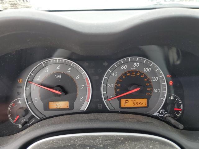 1NXBU4EE1AZ247901 - 2010 TOYOTA COROLLA BASE ვერცხლისფერი ფოტო 9