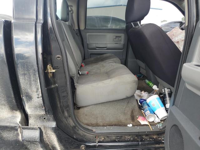 1D7HE48K05S242807 - 2005 DODGE DAKOTA QUAD SLT BLACK photo 10