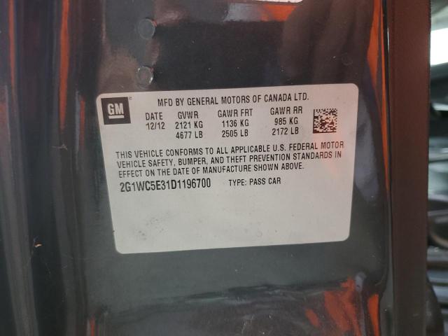 2G1WC5E31D1196700 - 2013 CHEVROLET IMPALA LTZ Grafit foto 12