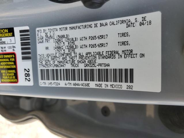 3TMAZ5CN7JM063447 - 2018 TOYOTA TACOMA DOUBLE CAB Boz foto 13