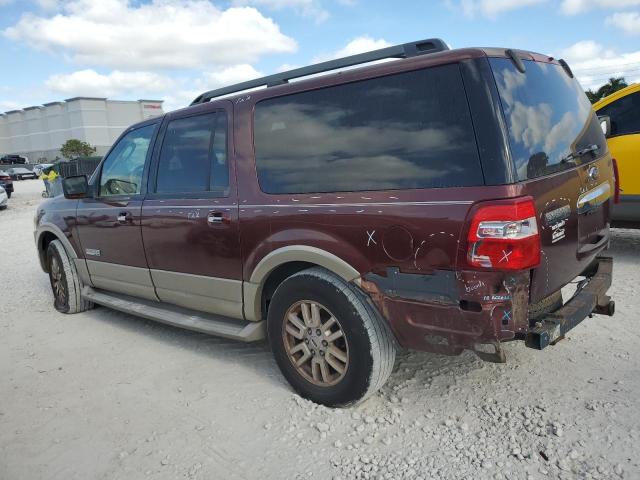 1FMFK175X8LA08981 - 2008 FORD EXPEDITION EL EDDIE BAUER MAROON photo 2