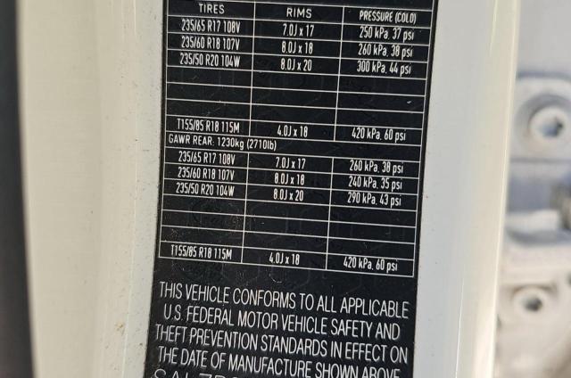 SALZP2FX1LH080541 - 2020 LAND ROVER RANGE ROVE SE WHITE photo 10