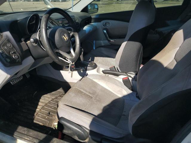 JHMZF1D63CS002326 - 2012 HONDA CR-Z EX WHITE photo 7