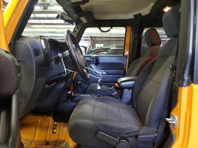 1C4AJWAG7CL166907 - 2012 JEEP WRANGLER SPORT 金色 照片 7