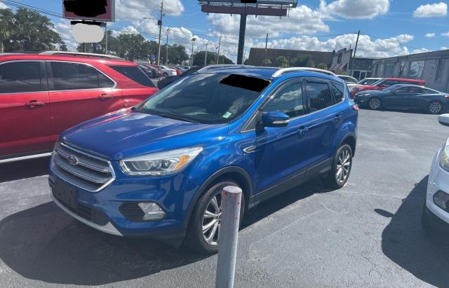 1FMCU9J95HUD95912 - 2017 FORD ESCAPE TITANIUM BLUE photo 2