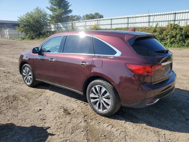 5FRYD4H42GB012974 - 2016 ACURA MDX TECHNOLOGY BURGUNDY photo 2