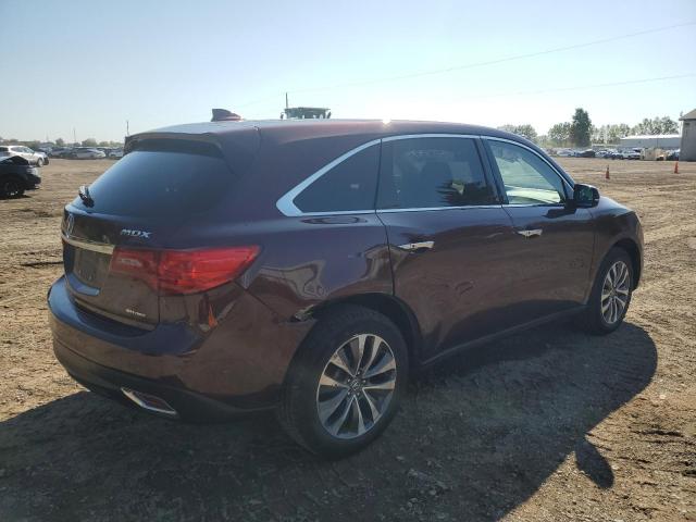 5FRYD4H42GB012974 - 2016 ACURA MDX TECHNOLOGY BURGUNDY photo 3
