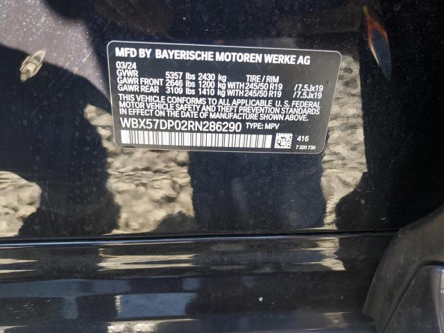 WBX57DP02RN286290 - 2024 BMW X3 XDRIVE30I BLACK photo 13