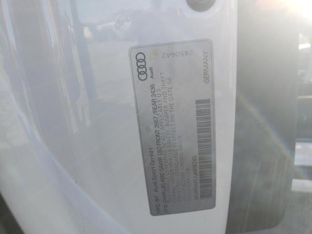 WUAPWAF57JA905243 - 2018 AUDI RS5 WHITE photo 13