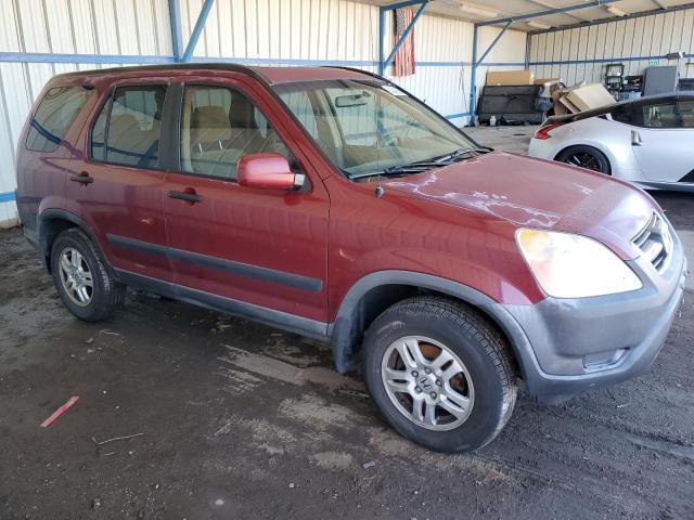 JHLRD78834C054205 - 2004 HONDA CR-V EX MAROON photo 4