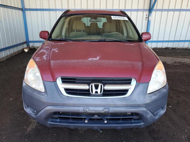 JHLRD78834C054205 - 2004 HONDA CR-V EX MAROON photo 5