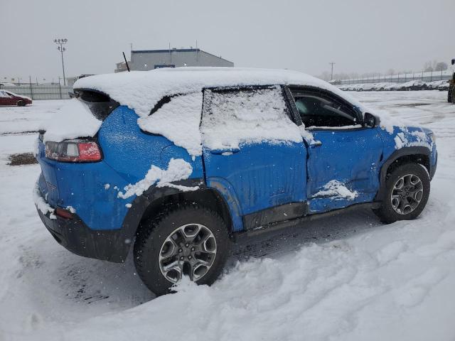 1C4PJMBX4MD186752 - 2021 JEEP CHEROKEE TRAILHAWK 蓝色 照片 3