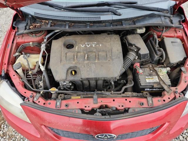 2T1BU4EE2AC490165 - 2010 TOYOTA COROLLA BASE 红色 照片 11