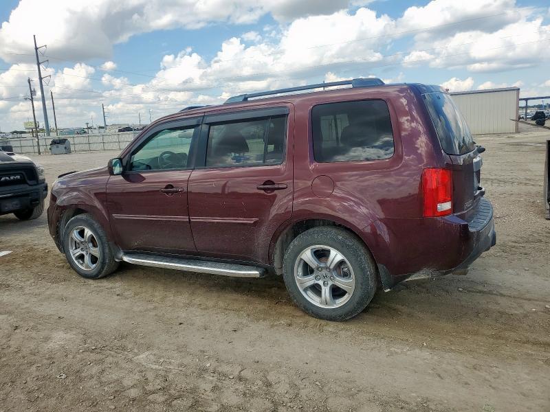 5FNYF4H57DB065556 - 2013 HONDA PILOT EXL MAROON photo 2