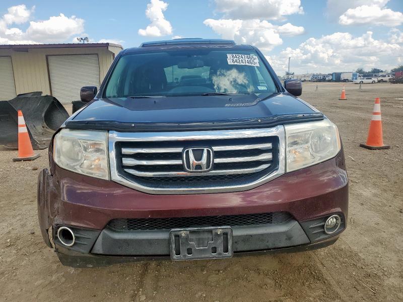 5FNYF4H57DB065556 - 2013 HONDA PILOT EXL MAROON photo 5