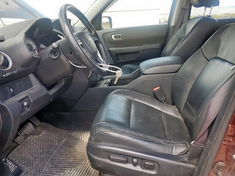 5FNYF4H57DB065556 - 2013 HONDA PILOT EXL MAROON photo 7