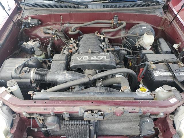 5TBDT44126S514045 - 2006 TOYOTA TUNDRA DOUBLE CAB SR5 BURGUNDY photo 11