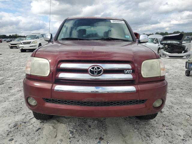 5TBDT44126S514045 - 2006 TOYOTA TUNDRA DOUBLE CAB SR5 BURGUNDY photo 5