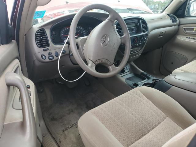 5TBDT44126S514045 - 2006 TOYOTA TUNDRA DOUBLE CAB SR5 BURGUNDY photo 8