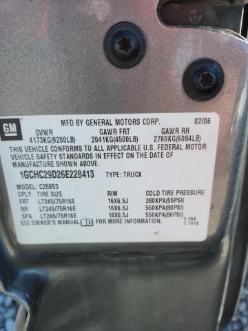 1GCHC29D26E228413 - 2006 CHEVROLET SILVERADO C2500 HEAVY DUTY GRAY photo 13
