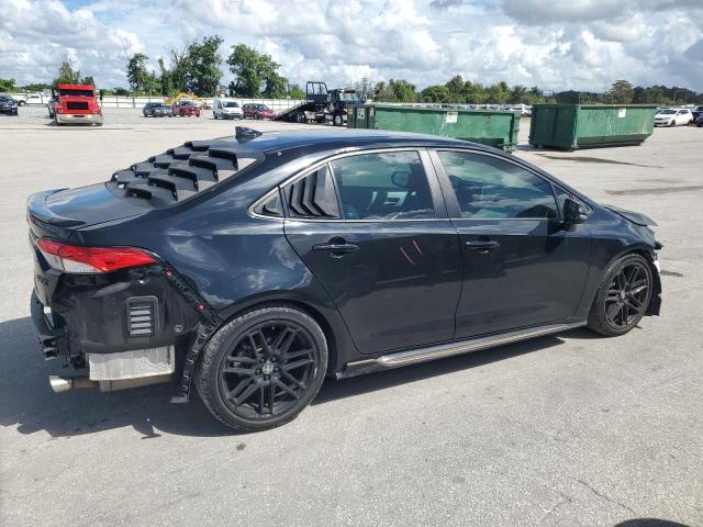 5YFS4MCE6MP078564 - 2021 TOYOTA COROLLA SE BLACK photo 3