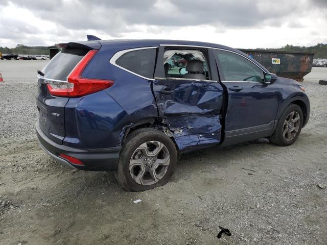 7FARW2H81KE040639 - 2019 HONDA CR-V EXL Синій фото 3