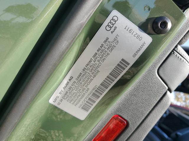 WAUC4CF57RA076521 - 2024 AUDI S5 PREMIUM PLUS მწვანე ფოტო 12