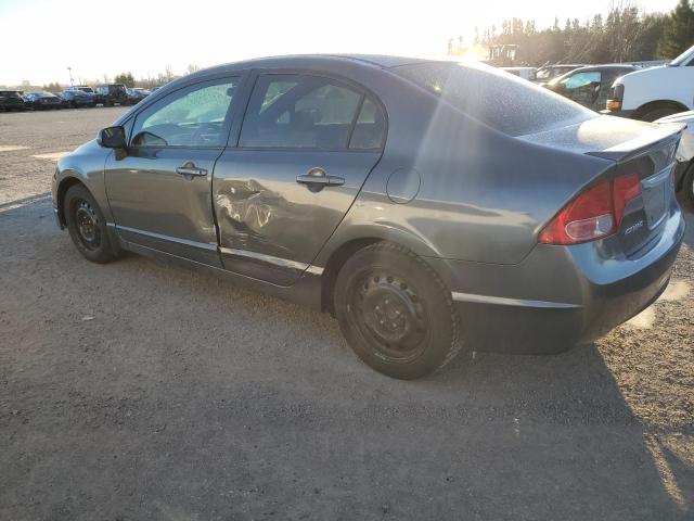 2HGFA166X9H103817 - 2009 HONDA CIVIC LX-S GRAY photo 2