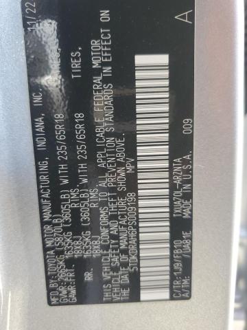 5TDKDRAH6PS009198 - 2023 TOYOTA HIGHLANDER L SILVER photo 14