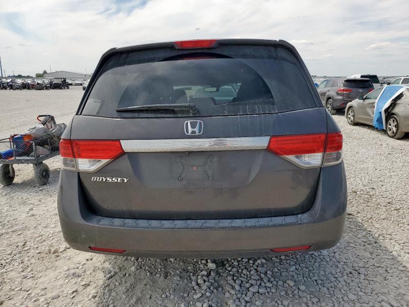 5FNRL5H64EB038683 - 2014 HONDA ODYSSEY EXL CHARCOAL photo 6