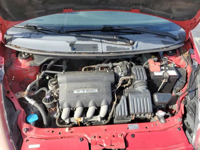 JHMGD38617S001569 - 2007 HONDA FIT S RED photo 11