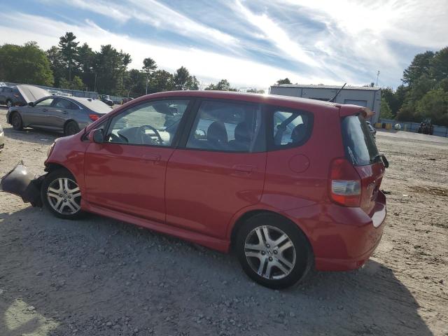 JHMGD38617S001569 - 2007 HONDA FIT S RED photo 2