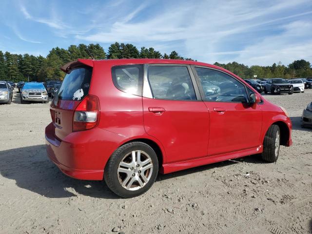 JHMGD38617S001569 - 2007 HONDA FIT S RED photo 3