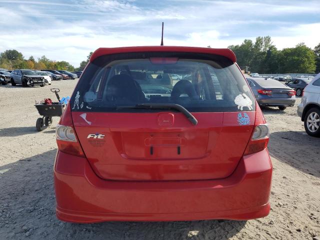 JHMGD38617S001569 - 2007 HONDA FIT S RED photo 6