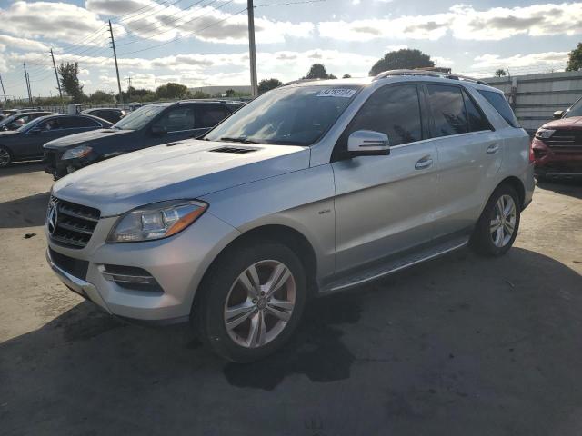 4JGDA5HB4CA025611 - 2012 MERCEDES-BENZ ML 350 4MATIC SILVER photo 1