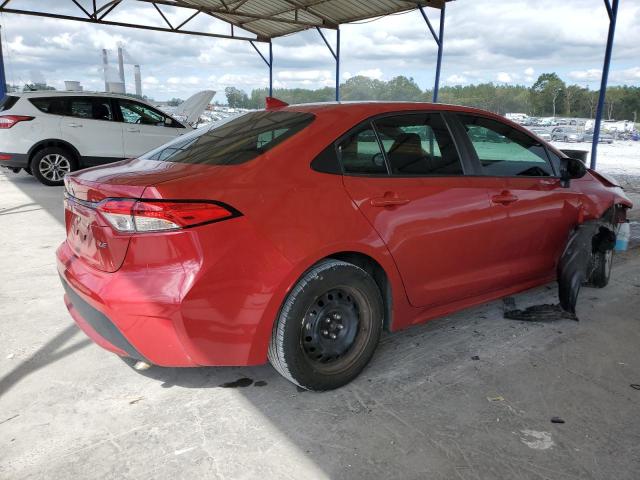 5YFEPRAE1LP068706 - 2020 TOYOTA COROLLA LE RED photo 3