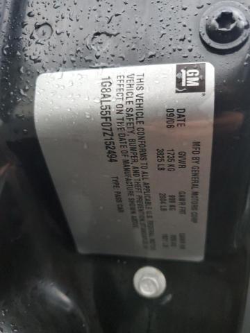 1G8AL55F07Z152494 - 2007 SATURN ION LEVEL 3 BLUE photo 12