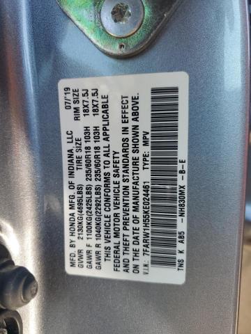 7FARW1H55KE024461 - 2019 HONDA CR-V EX Күміс фото 13