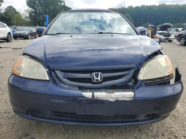 1HGEM22902L063216 - 2002 HONDA CIVIC EX 蓝色 照片 5