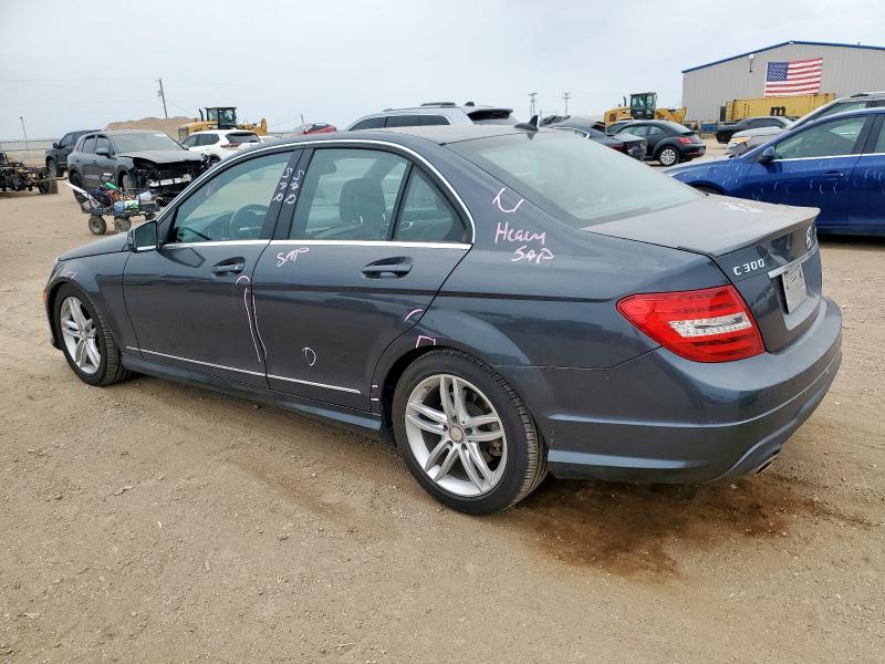 WDDGF8AB6DR274208 - 2013 MERCEDES-BENZ C 300 4MATIC GRAY photo 2