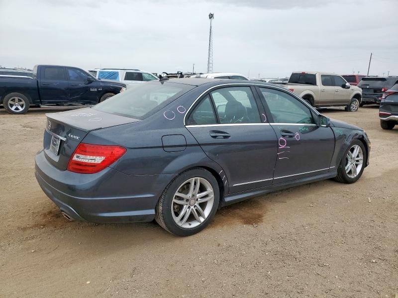 WDDGF8AB6DR274208 - 2013 MERCEDES-BENZ C 300 4MATIC GRAY photo 3