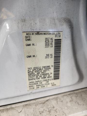 1N4AL3AP6JC286919 - 2018 NISSAN ALTIMA 2.5 თეთრი ფოტო 12