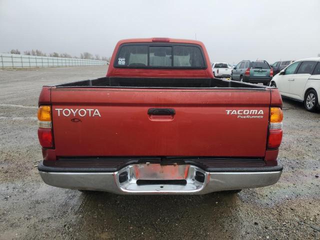 5TESM92N71Z747123 - 2001 TOYOTA TACOMA XTRACAB PRERUNNER წითელი ფოტო 6