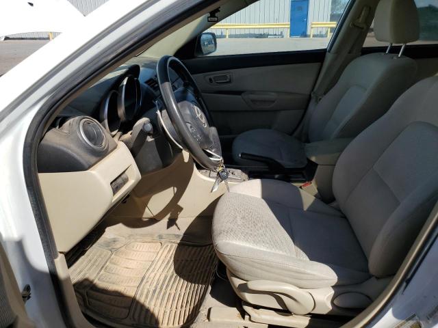 JM1BK32F871625448 - 2007 MAZDA 3 I WHITE photo 7