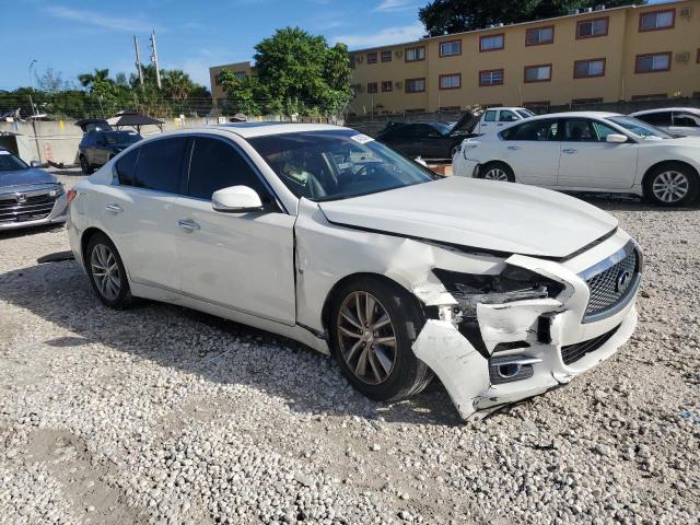 JN1BV7AR4FM421739 - 2015 INFINITI Q50 BASE WHITE photo 4
