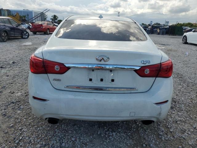 JN1BV7AR4FM421739 - 2015 INFINITI Q50 BASE WHITE photo 6