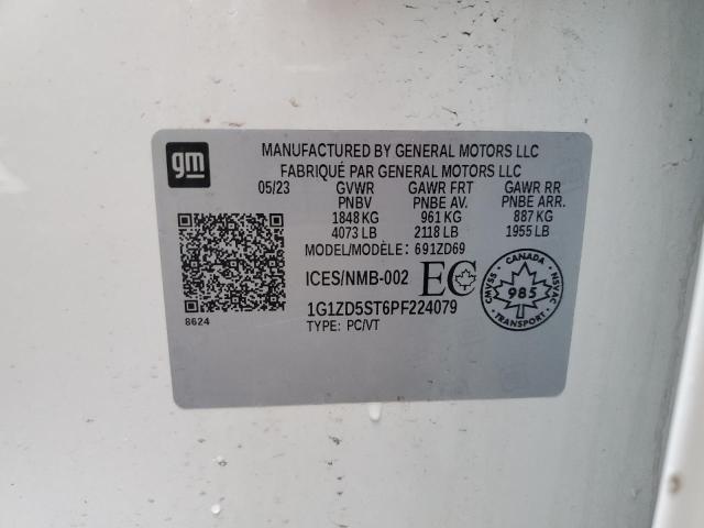 1G1ZD5ST6PF224079 - 2023 CHEVROLET MALIBU LT WHITE photo 13