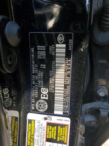 4T1B11HK0JU033233 - 2018 TOYOTA CAMRY L BLACK photo 13